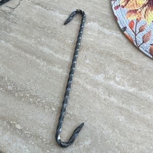 Iron Metal Plant Hanger Wreaths Holiday Decor Hook on Each End 11”